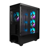 Gabinete Game Factor Matx, Usb 3.0, 4 Vent 120Mm Argb Sin Fuente Csg503